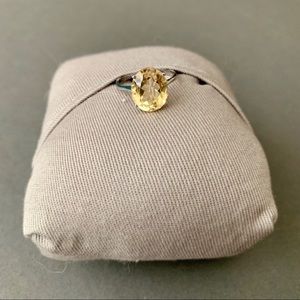 Citrine & Sterling Silver Ring • Size 7